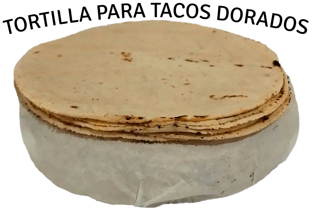 Fotografía tortillas para tacos dorados