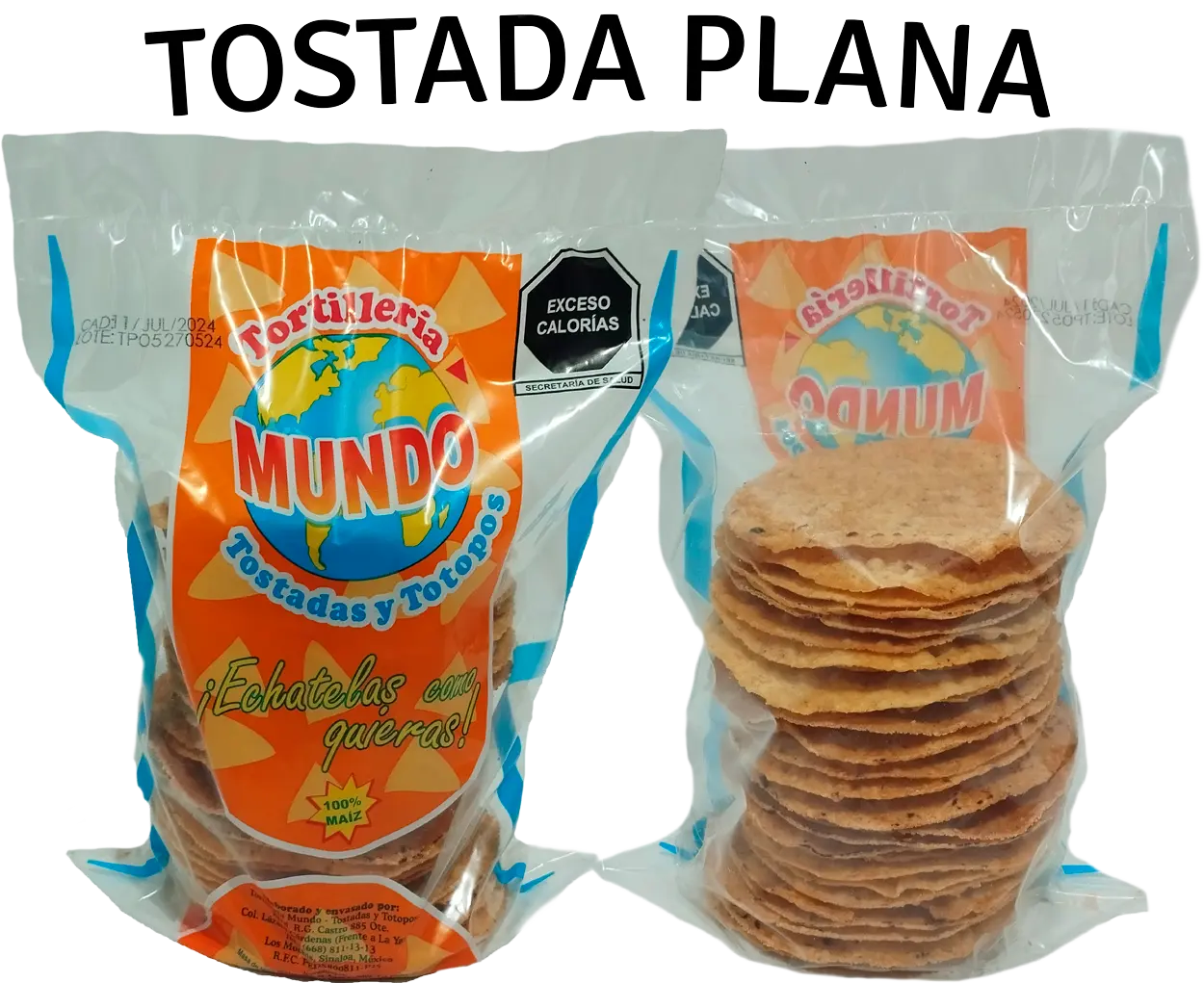 Fotografía tostadas planas